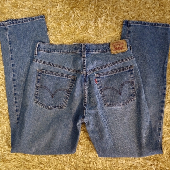 Levi 505 Nouveau Low Straight Jeans 10 M - Picture 3 of 6